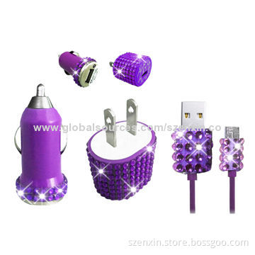 Bling charger for iPhone 5, colorful and beauty